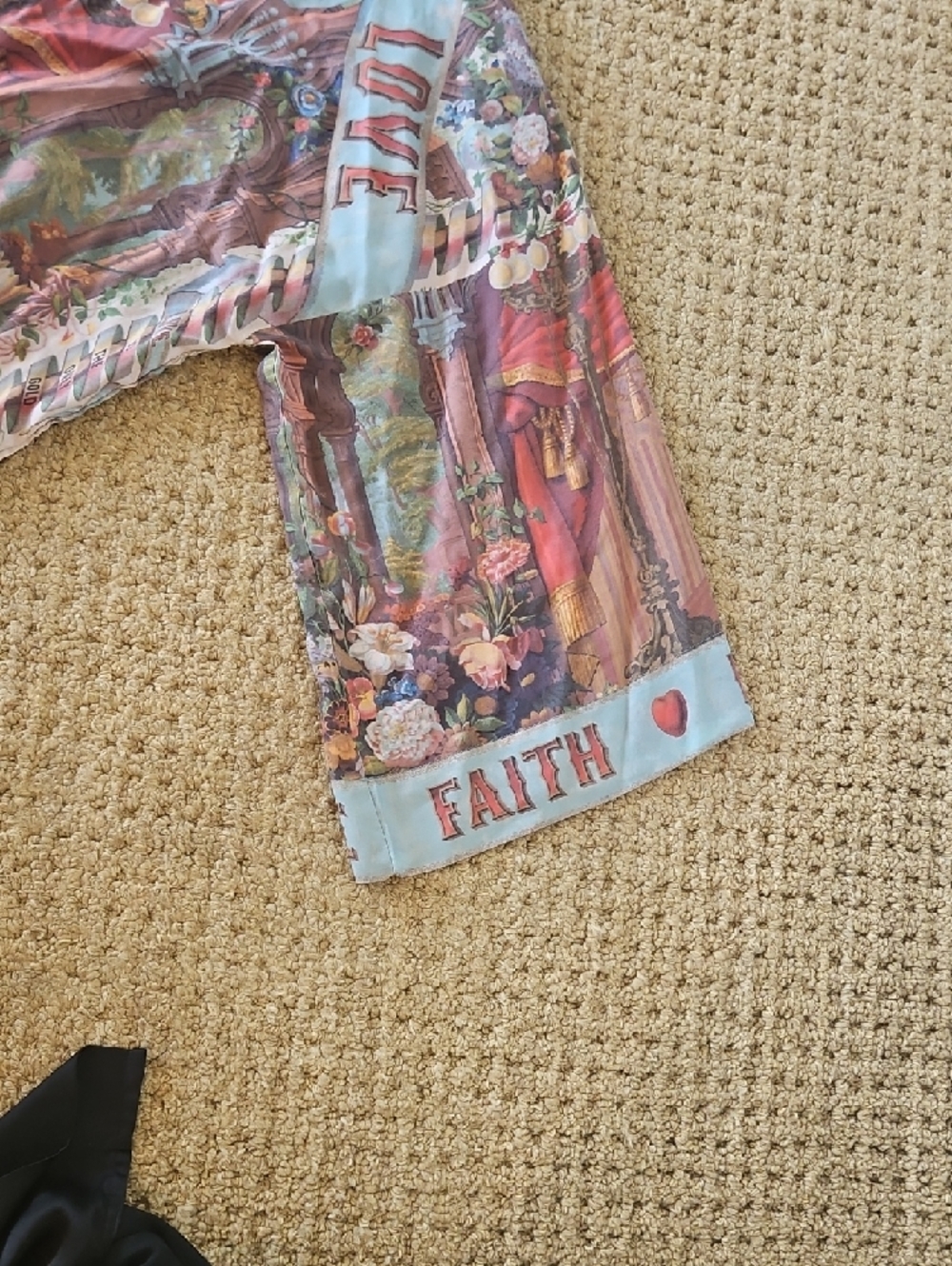 Boho Floral Printed Open-Front Jacket - Multi 100% Viscose - Picture 5 of 10